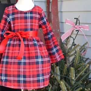 COPY - Red plaid flannel Christmas dress